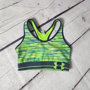 Under Armour lime green sports bra size S